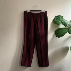 Vintage 1970s Striped Wool Pant 8