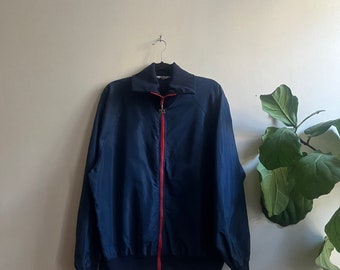 Vintage 1970s Zip Up Windbreaker West Wind XL
