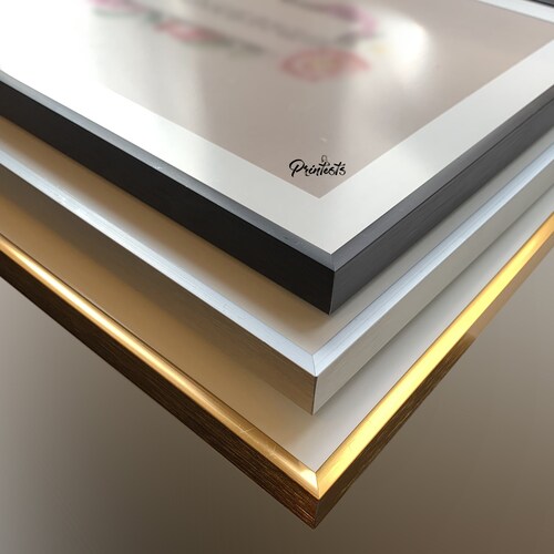 Thin Gold Photo Frame Gold Picture Frames in Sizes A1 A2 A3 & Etsy