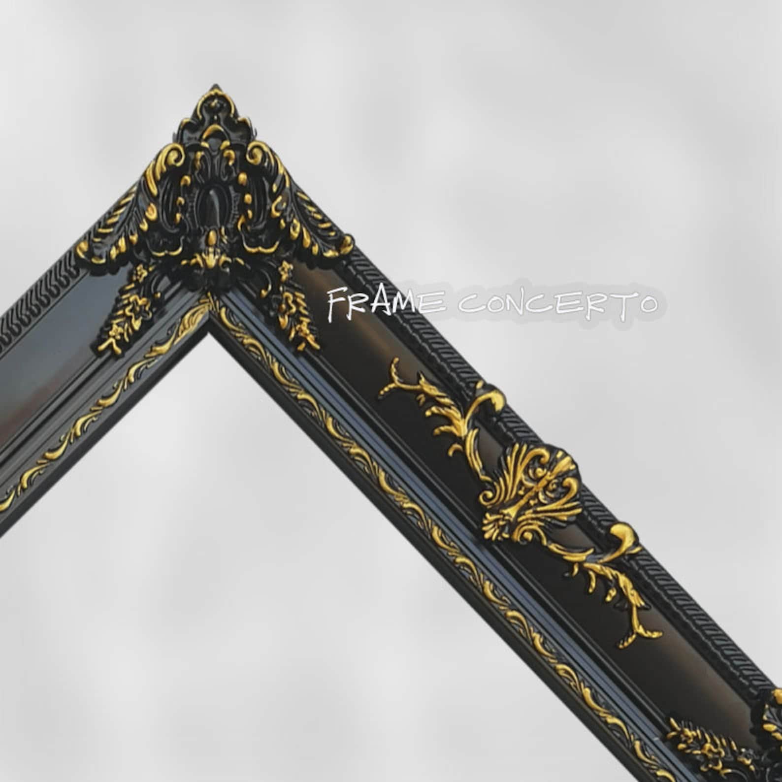 Handmade Floating Frame Black Custom Floating Frames, Handmade Vintage Frame,stunning Ornate ...