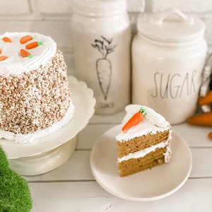 Faux Carrot Cake  | Fake Carrot Cake Slice | Mini Carrot Cake |Faux Food| Easter Tiered Tray |Easter Faux Food| Faux Carrot Cake| Fake Bake