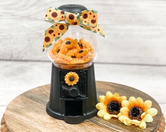 Gumball Machine, Tiered Tray Decor,Sunflower Decor, Mini Gumball, YOU CHOOSE,Sunflower Tiered Tray, Donut Gumball, Farmhouse Decor,