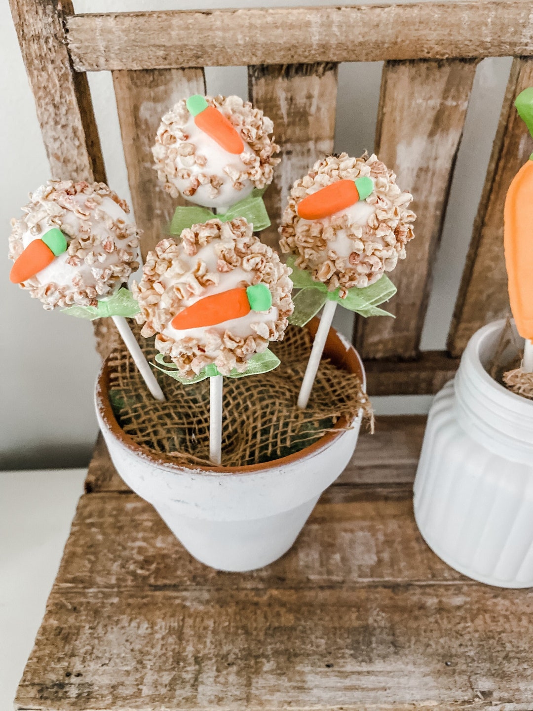 Faux Cake Pops Fake Cake Pop Carrot Cake Pop faux Food Easter Tiered