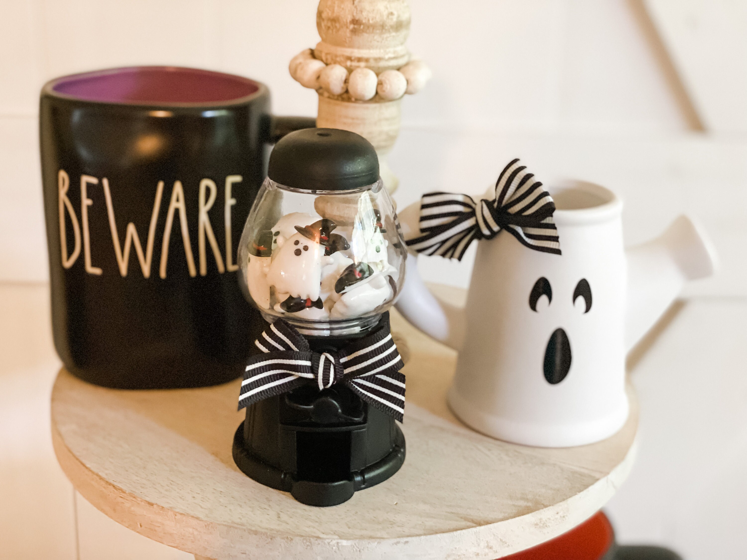Gumball Machine, Halloween Tiered Tray Decor,Ghost Gumball, Mini Gumb…