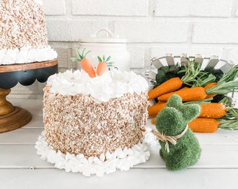 Fake Carrot Cake, Fake Food, Faux Cake, Photo Prop, Food Prop or Kitchen Prop