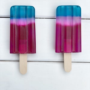 Faux PopsicleFake Ice cream Fake Americana food Fake Food Prop Patriotic Tiered Tray Decor Summer Faux Food Fake Bake Teal/ white/ Purple