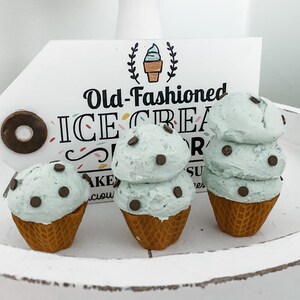 Fake Ice Cream Scoops, Ice Cream Decor, Ice Cream Tiered Tray, Summer ...