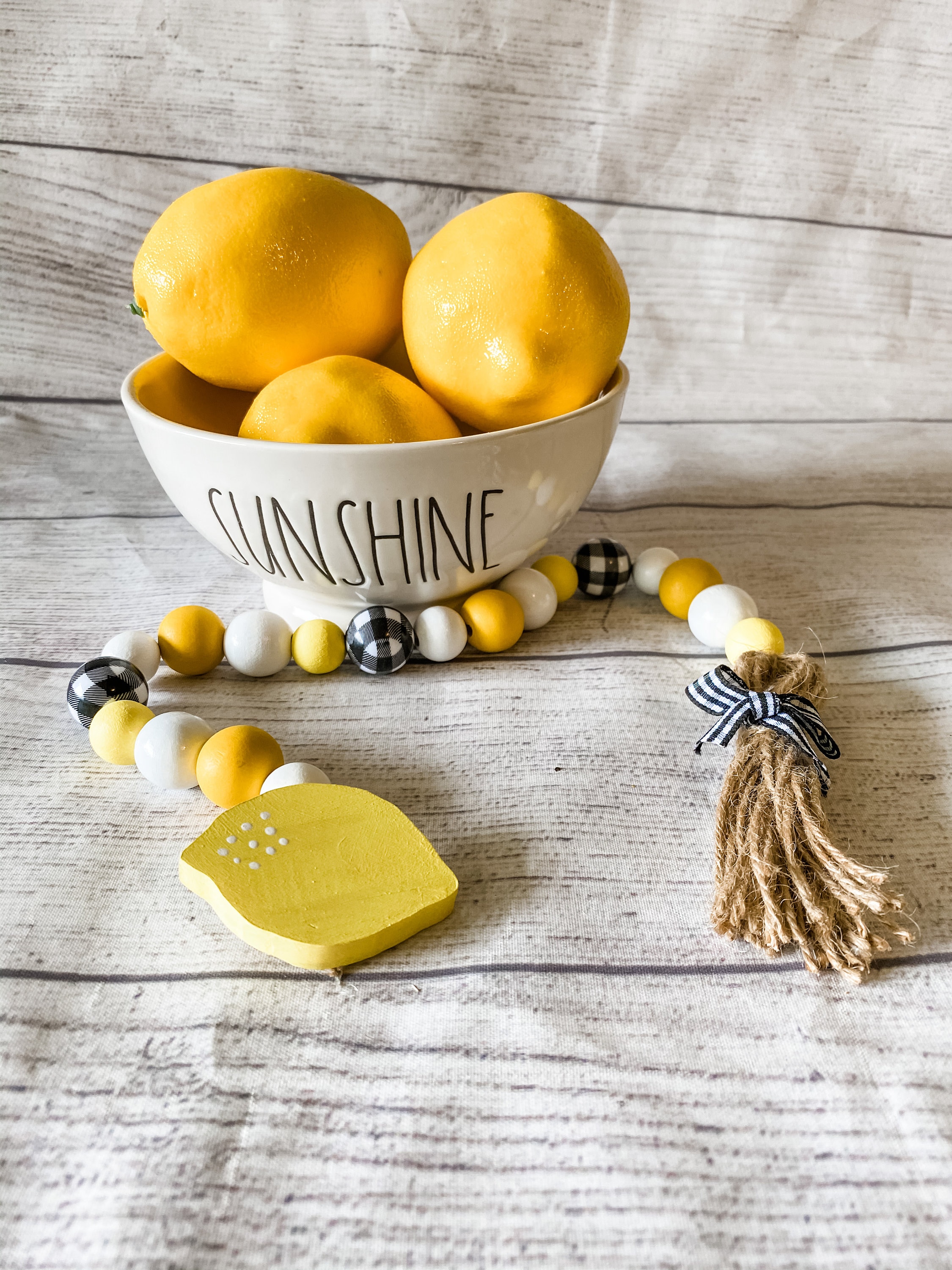 Lemon Tiered Tray Decor Bundle Lemon Decor Lemon Tray Decor Etsy Canada