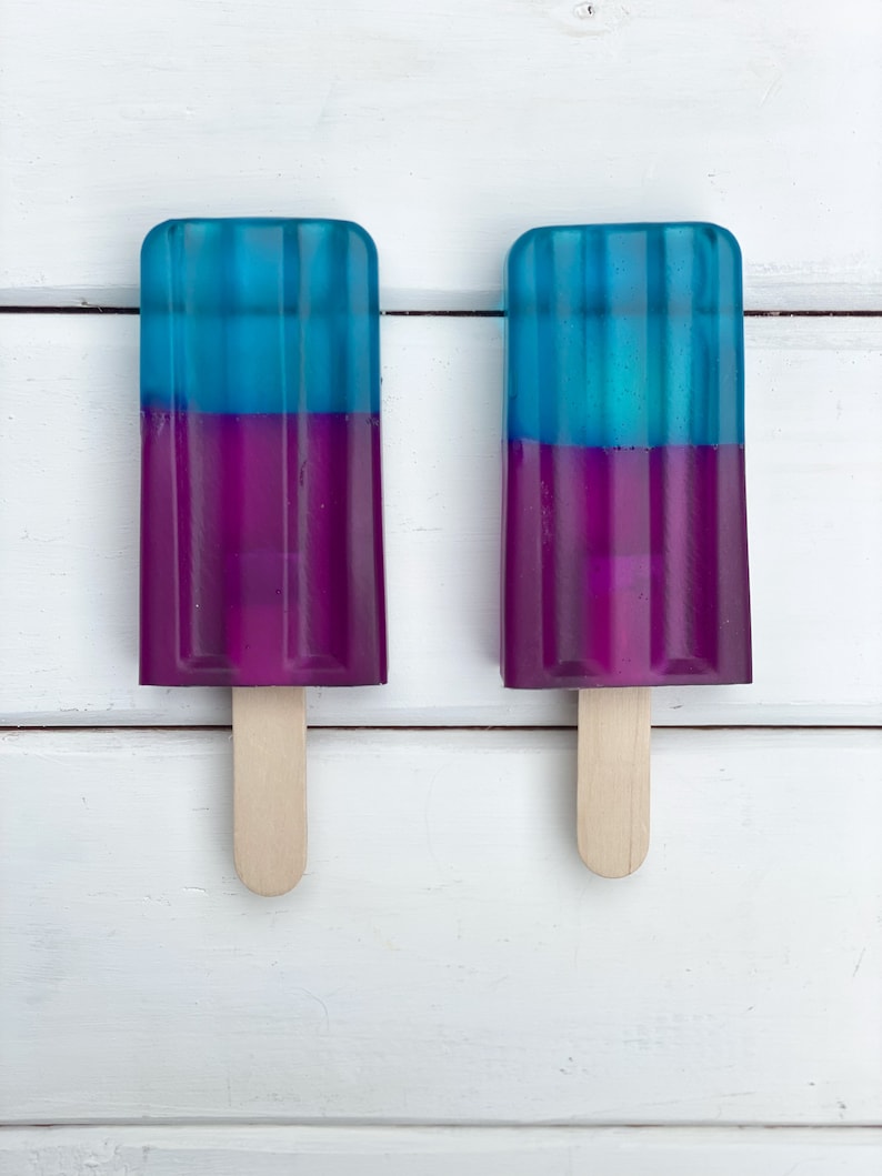 Faux PopsicleFake Ice cream Fake Americana food Fake Food Prop Patriotic Tiered Tray Decor Summer Faux Food Fake Bake Teal/ Purple