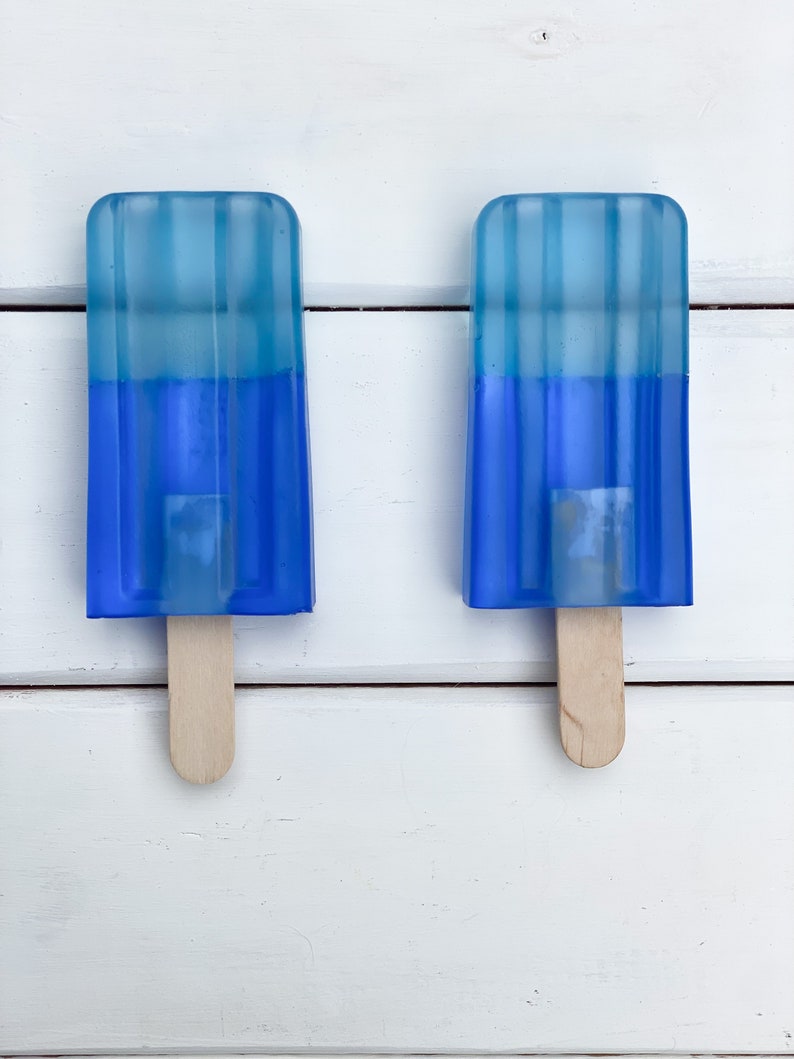 Faux PopsicleFake Ice cream Fake Americana food Fake Food Prop Patriotic Tiered Tray Decor Summer Faux Food Fake Bake Light blue/dk Blue