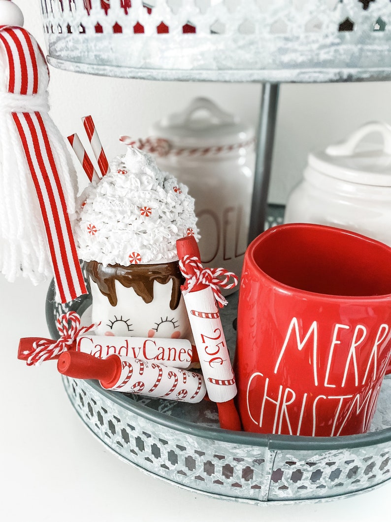 Christmas Decor Bundle Set of 4 Christmas Tiered Tray Etsy