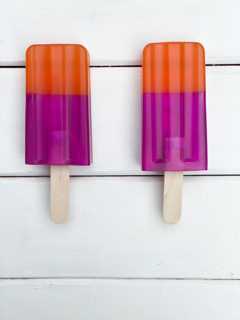 Faux PopsicleFake Ice cream Fake Americana food Fake Food Prop Patriotic Tiered Tray Decor Summer Faux Food Fake Bake Orange/ Purple