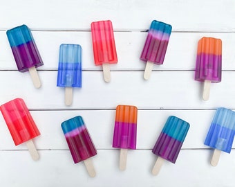 Faux Popsicle|Fake Ice cream | Fake Americana food|  Fake Food Prop | Patriotic Tiered Tray Decor |Summer Faux Food| Fake Bake