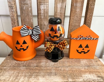 Gumball Machine, Halloween Tiered Tray Decor,Jack-O-Latern Gumball, Mini Gumball, YOU CHOOSE,Mini Black Gumball, Pumpkin Tiered Tray Decor