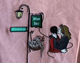 Cornelia Street (Sapphic Version) Taylor Swift Inspired Embroidered Crewneck Sweatshirt | Lover Sweatshirt, Swiftie Gift, Pride Month Gift