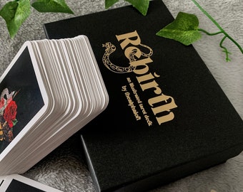 Rebirth Full 78 Card Tarot Deck | Major and Minor Arcana, Botanical Tarot Cards, Tarot Deck for Beginners