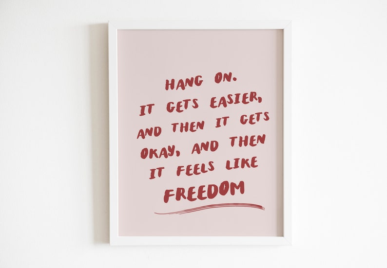 hang on printable wall art taylor swift quote inspirational etsy