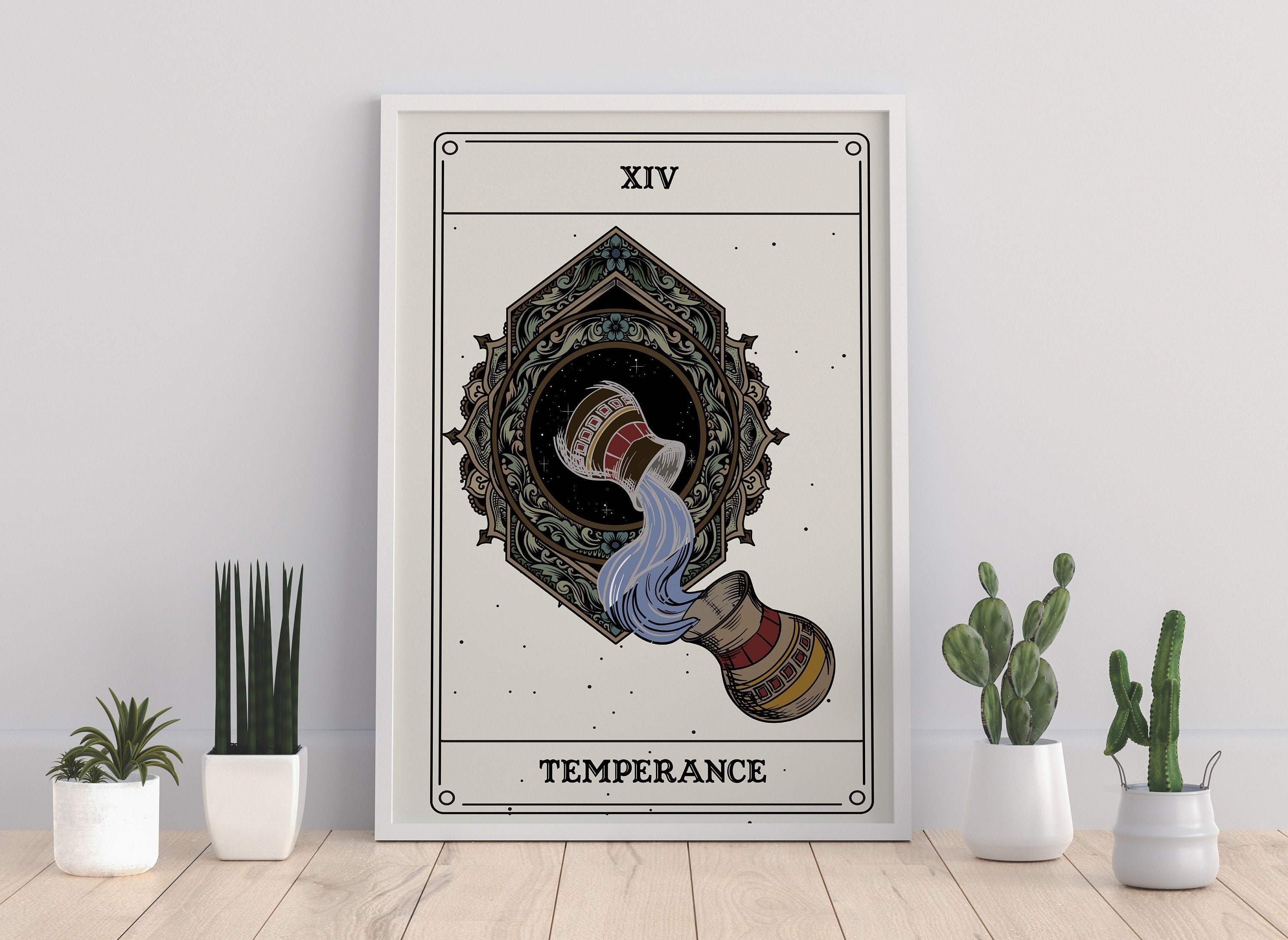Temperance Tarot Card Printable Celestial Decor Witchy Home - Etsy