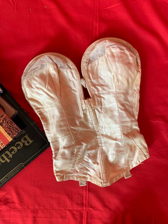 40s vintage lingerie corset satin