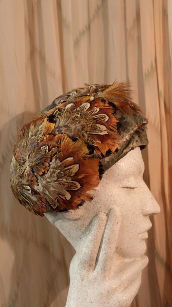 Vintage 40s Pheasant Feather Hat - Etsy