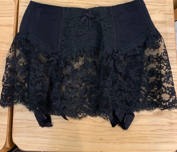 Christian Dior black vintage girdle