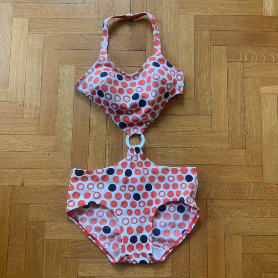 60s Swimsuit one piece circle