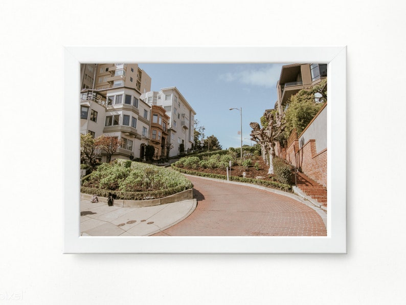 Lombard Street Print San Francisco Wall Art Etsy