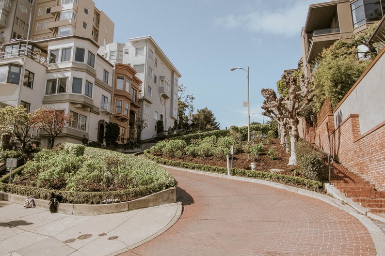 Lombard Street Print San Francisco Wall Art Etsy