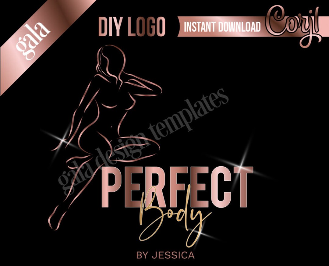 Body Contouring Logo, Body Sculpting Logo Design, Waist Trainer Logo