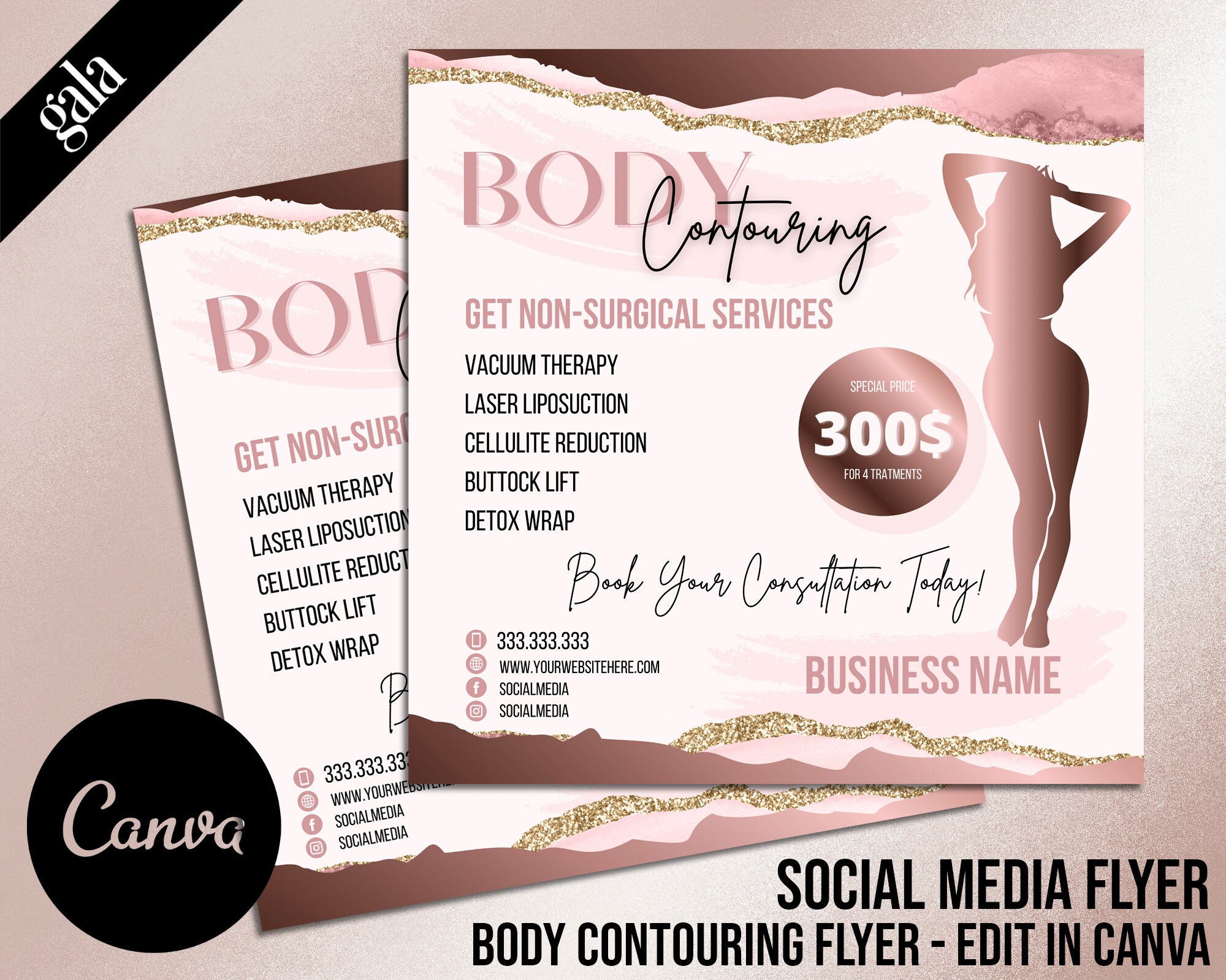 Body Contouring Flyer Template Body Contouring Flyer Template