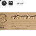 Printable Gift Card Template, Gift Certificate Template, Add Your Logo ...