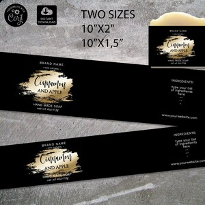 Label Template, Soap Labels, Editable Label Template, Gold Splash Label Design, Custom Soap Label Template, DIY Label template,  020