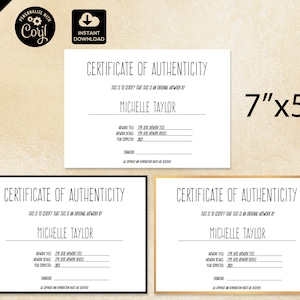 certificate of authenticity template, certificate of authentication, certificate of authenticity for artwork 008