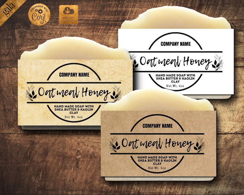 Label Template Natural Soap Labels Handmade Soap Label | Etsy