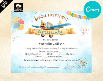 Mitt första flygcertifikat, Flygdiplom Flygcertifikat 001