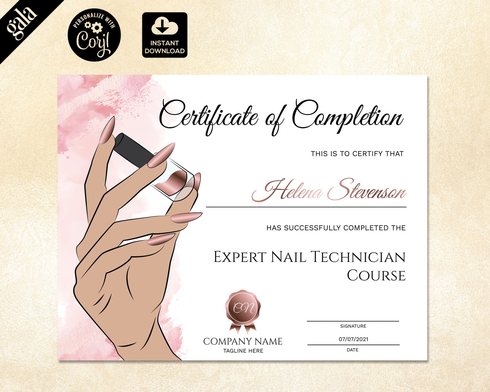 nail art certificate singapore