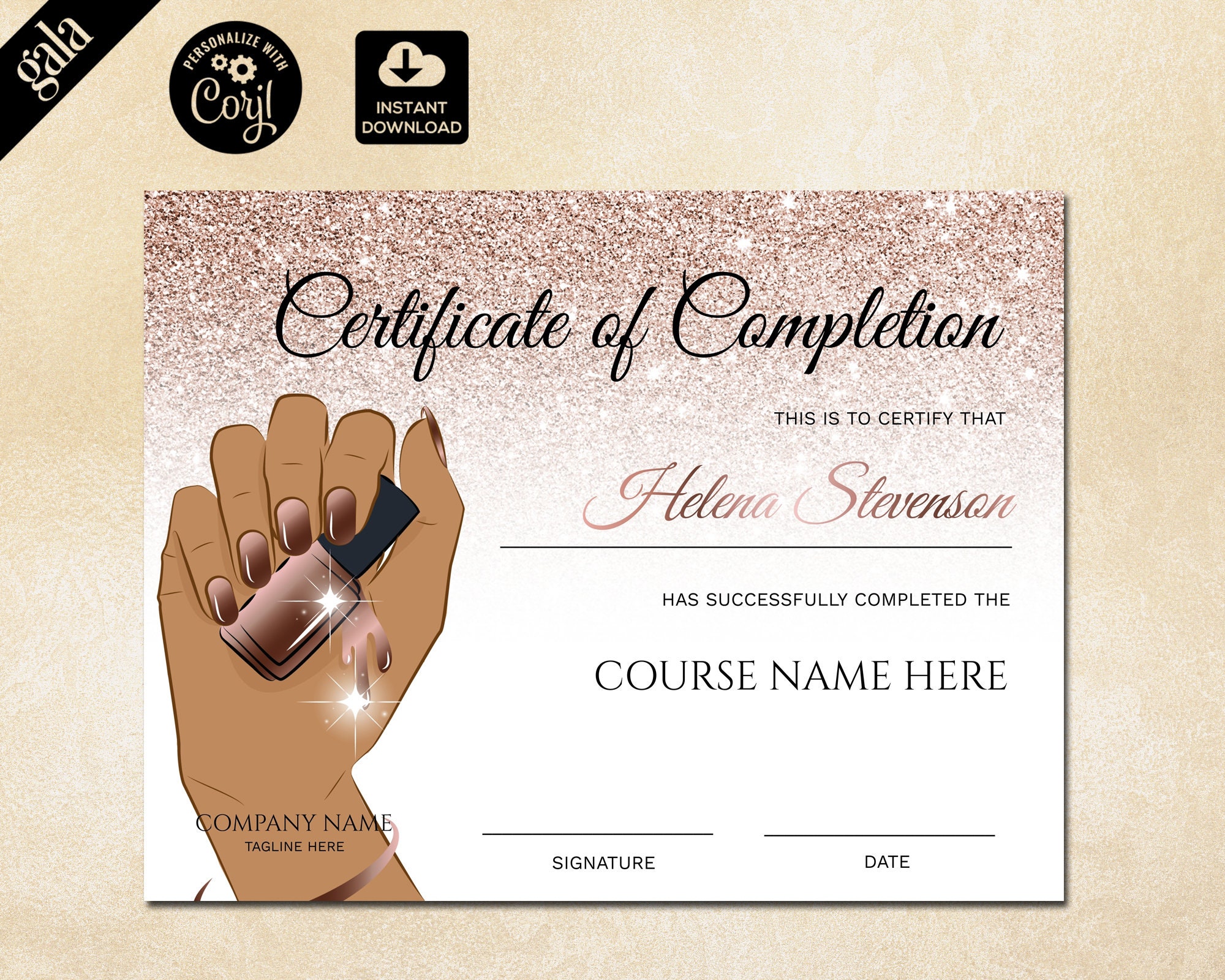 10. Nail Art Certificate of Completion - wide 9