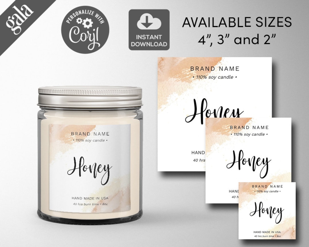 DIY Candle Labels 2x2'' 3x3'' 4x4'' - Etsy