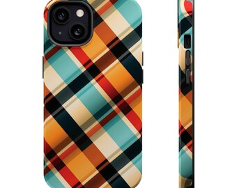 Checkered Plaid Magsafe Gift for Her Cute Phone Case for Iphone, | iPhone 16 | iPhone 15 Pro Max, Iphone 14 Pro Max, 13 12 11 10 9 8 7