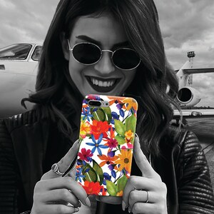 Premium Tough Spring Flowers Cute Phone Cases for Samsung S24, S23, S22, S21, S20, Plus and Ultra, Iphone 16 Pro Max,15, 14, 13, 12, 11, 10