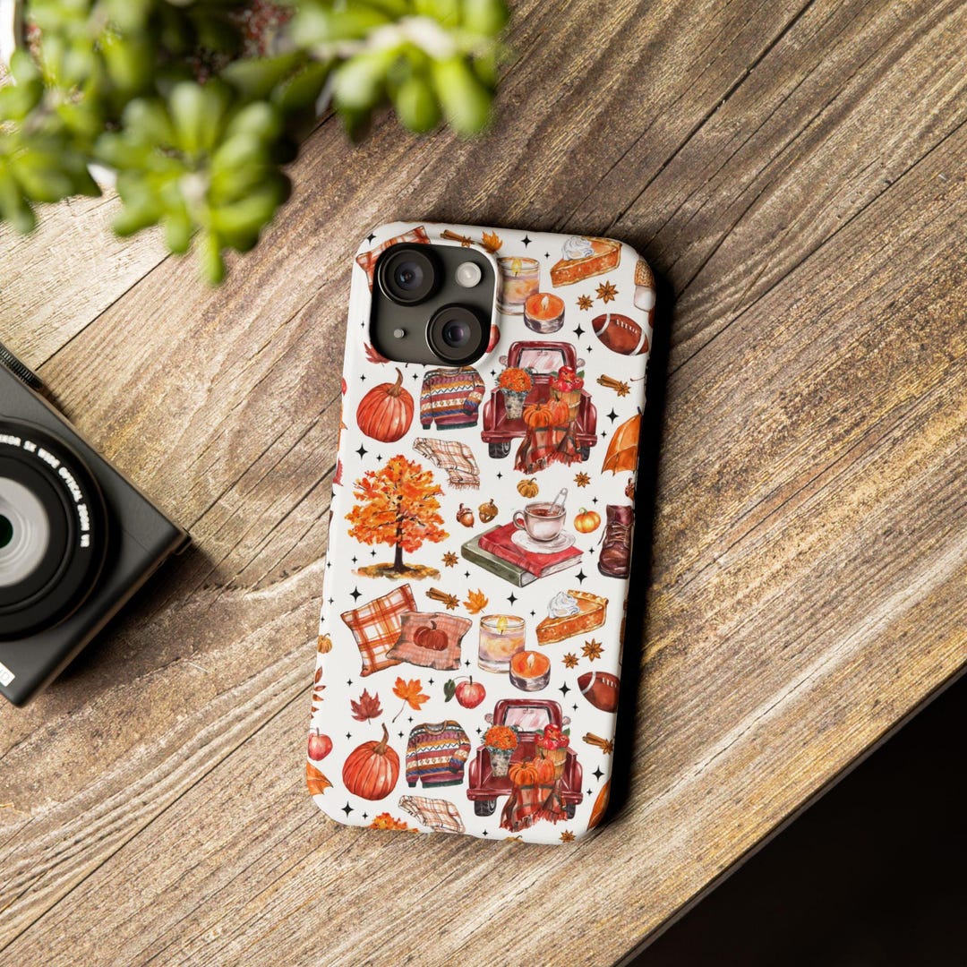 Slim Cute Fall Phone Cases Gift for Her Coquette Collage for iPhone 16