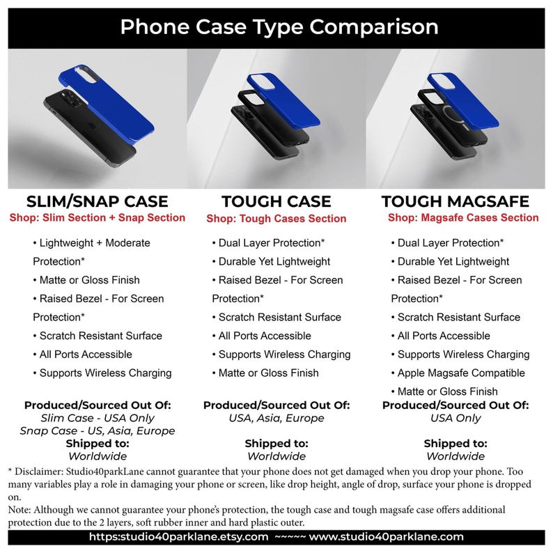 Magsafe Personalized Initial Custom Gift for Her Cute Phone Cases for Iphone 16 Pro Max | iPhone 15 Case | iPhone 15 Pro Max Case, Iphone 14, 13, 12, 11, 10, 8, 7 - Studio40ParkLane