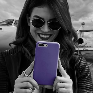 Premium Tough Purple Gift for Her Cute Phone Cases for Samsung S25 S24, S23, S22, S21, Iphone, 16, 15, 14, 13 Pro Max Ultra