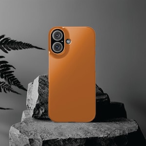 Slim Red Rust Brown Gift for Her Aesthetic Cute Phone Case for Iphone 16 - | iPhone 15 Pro Max Case | iPhone 14 Case 13 12 11 10 9 8 7