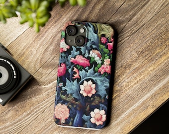 Slim Cute Phone Cases for Iphone - | iPhone 15 Case | iPhone 15 Pro Max Case, Iphone 14 Case, Iphone 14 Pro Max, Iphone 13, Flowers Scene