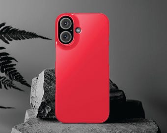 Slim Red Rouge Gift for Her Aesthetic Cute Phone Case for Iphone 16 - | iPhone 15 Pro Max Case | iPhone 14 Case 13 12 11 10 9 8 7