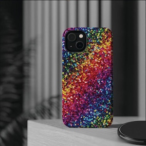Non Glitter Color Composition Magsafe Cute Phone Case for Iphone Gift for Her, | iPhone 15 Case | iPhone 15 Pro Max Case, Iphone 14, Iphone