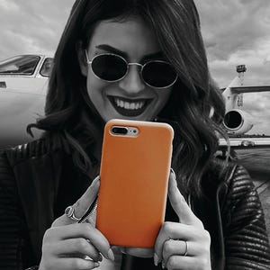 Premium Tough Rusty Brown Orange Gift for Her Cute Phone Cases for Samsung S25 S24, S23, S22, S21, Iphone, 16, 15, 14, 13 Pro Max Ultra