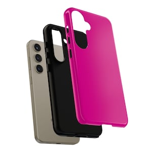 キュートで楽しくてクールな明るいピンクの携帯ケース、Samsung Galaxy S24、S23、S22、S21、iPhone 16用ケース | iPhone 15、iPhone 14、iPhone 13用ケース