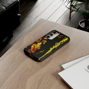 Cute Phone Case | Aesthetic Phone Case | Fall Leaves North Bridge | For Samsung Galaxy S23, S22, S21, S20 | Luxury Double Layer | Cool